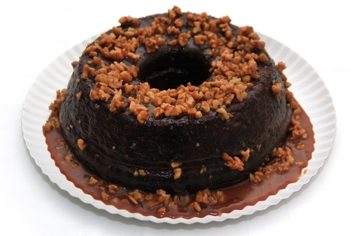 Bolo de Caramelo e Nozes